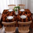 thumbnail image 3 of Burnt Orange Forest Table Cloth Waterproof Tablecloths, Pine Trees Modern Mysterious Art Tablecloth Dining Table Cover for Kitchen Party Tabletop Outdoor, Rectangle Tablecloth 60x84 Inch, 3 of 9