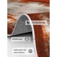 thumbnail image 3 of Abstract Collage Theme Area Rug for Bedroom 5x7 Ft Vintage Red Oil Painting Texture Super Soft fuzzy Throw Rug Non-Slip Fluffy Plush Indoor Floor Carpet for Living Room Nursery Home Decor, 3 of 8