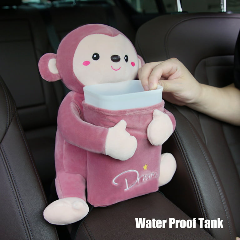 Cute Car Tissue Box Holder, Cartoon Animal Tissue Cover Organizer