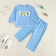 thumbnail image 2 of Caqnni Boy Clothes Baby Boy Fall Winter Outfits 12-18 Months Baby Boy Clothes Outfit Long Sleeve T-Shirt Tee Tops Joggers Casual Pants 2Pcs Clothing Set&nbsp;For 1t 2t 3t 4t 5t 6t，18-24 Months, 2 of 7
