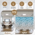 thumbnail image 5 of Blue Ocean Window Privacy Film, Underwater Sea Waves Water Ripple Seascape Static Cling UV Sun Blocking Heat Control Window Tint, Non-Adhesive One Way Windows Privacy Cover 17.7''x39.3'', 5 of 7