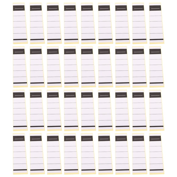 LABSERRON 50Pcs White Adhesive Folder Spine Label Stickers for Office Filing and File Management