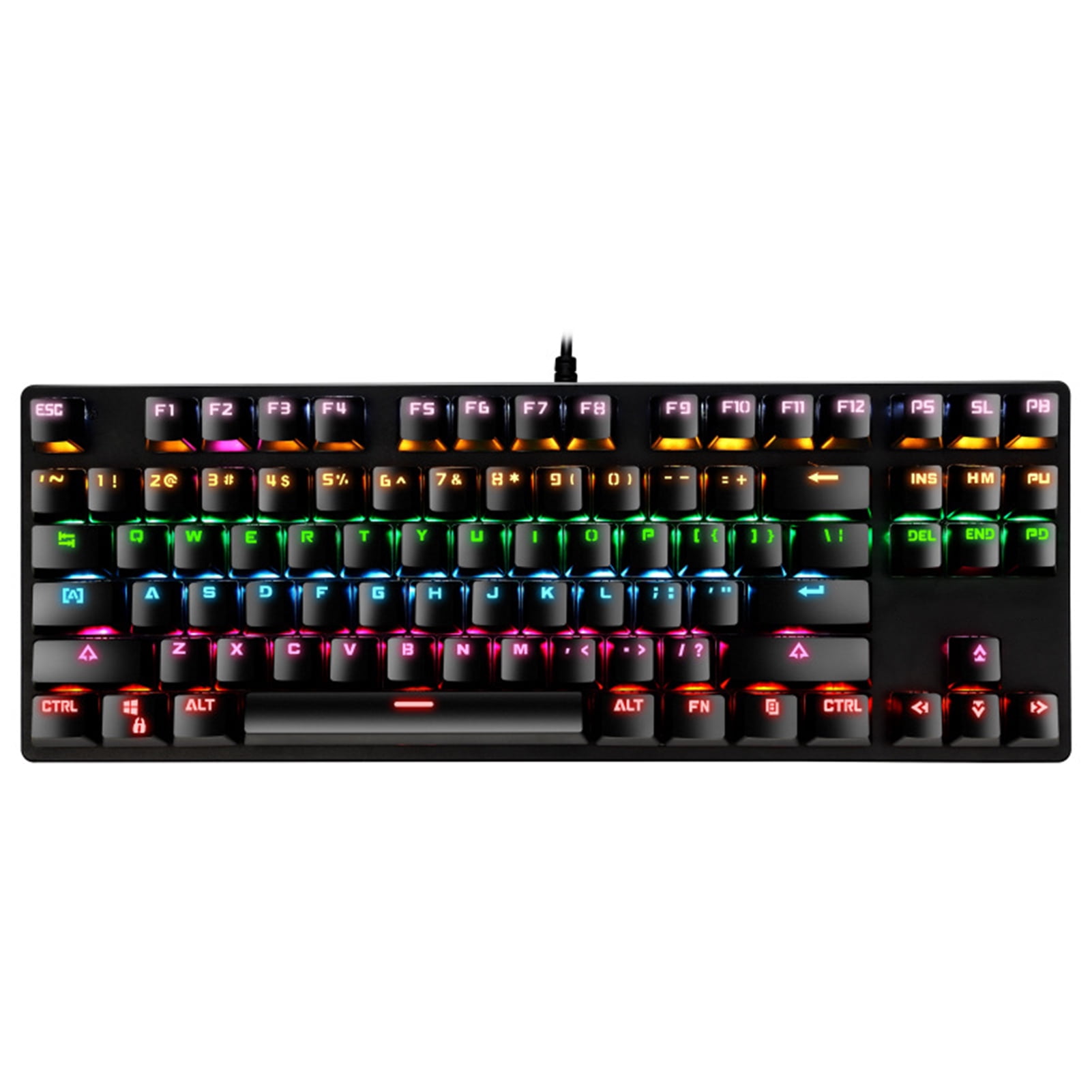 ZUEN Keyboard Mechanical Keyboard Comfort Durable Backlighting Sensitive Wired Home Black