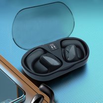 Oggfader Wireless Earbuds Bluetooth 5.3 Earphones True Wireless Earphone With Mic Button Control Noise Reduction Earhooks Headset Black