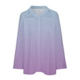 thumbnail image 6 of ZyeKqe Womens Shirts 1/2 Sleeve Lapel Blouse Ladies Summer Casual V Neck Button down Tops, 6 of 9