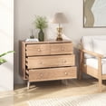 thumbnail image 2 of Giantex Armoire de Rangement avec 4 Tiroirs de Rangement, Table d'Appoint avec Dispositif Anti-Basculement, Unité de Rangement pour Console, Naturel, 2 of 6