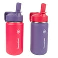 thumbnail image 1 of Thermoflask - Kids 414 mL (14 oz.) Stainless-steel Insulated Water Bottles, 2-pack (Pink), 1 of 5