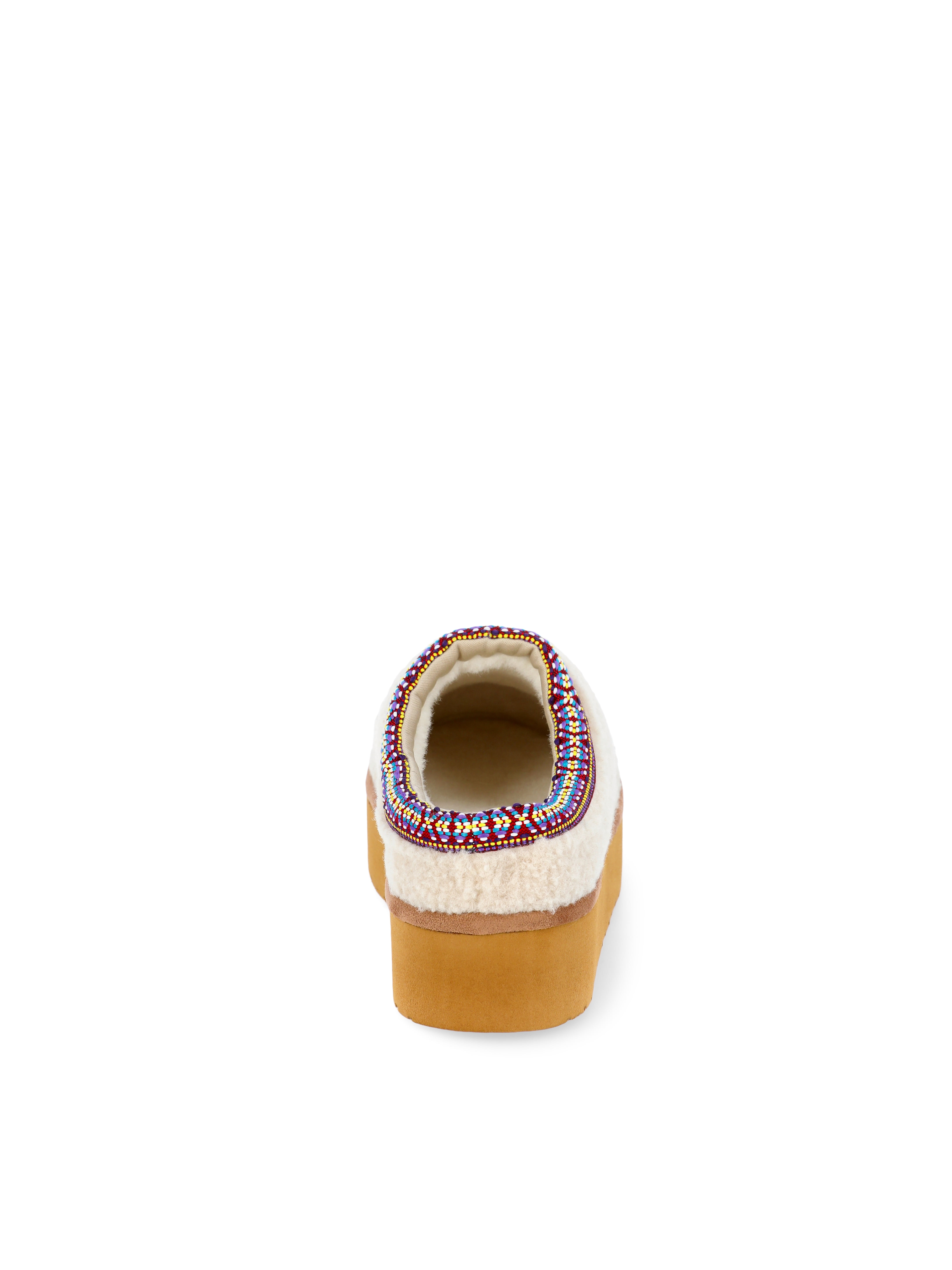 Madden NYC Women's Platform Faux Fur Lined Slip On Mules