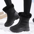 thumbnail image 2 of YLYL Women Winter Boots Heel Slip on Winter Waterproof Slip Resistant Cold Weather Shoes, 2 of 9