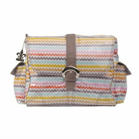 Laminated Buckle Diaper Bag Color: Spa