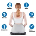 thumbnail image 6 of Gel Memory Foam U-shaped Seat Cushion Massage Car Office Chair for Long Sitting Coccyx Back Tailbone Pain Relief Gel Cushion Pad, 6 of 8