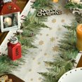 thumbnail image 3 of Jbralid Xmas Trees Snowflakes Christmas Table Runner, Seasonal Winter Holiday Kitchen Dining Table Decoration for Home Party Decor 13x72 Inch, 3 of 5