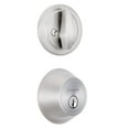 thumbnail image 4 of Brinks Single Cylinder Deadbolt Lock, Satin Nickel Finish, 4 of 13