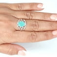thumbnail image 4 of Natural Aqua Chalcedony Ring 925 Sterling Silver Handmade Jewelry, 4 of 9