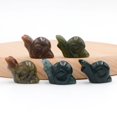 thumbnail image 4 of LCXmlly Agate Stone Snail Figurines Rolling Toothpaste Squeezer with Rotatable Handle Bathroom Organizer for Countertop, 4 of 9
