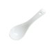 thumbnail image 1 of Juego de 10 cucharas de sopa de cerámica blanca pura, cucharas de porcelana, cucharas de postre, 5,5 "de largo y 1,7" de ancho, 1 of 4