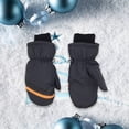 thumbnail image 3 of Ounissouiy 3 pares de manoplas para niños, equipo deportivo impermeable de invierno, patrón geométrico Type7 NO7, 3 of 6