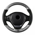 thumbnail image 2 of BUYISI Upgrade Your Car Interior With Microfibre Leather Steering Wheel Cover Silver, 2 of 5