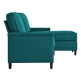 thumbnail image 3 of Modway Ashton Upholstered Fabric Sectional Sofa in Teal, 3 of 7