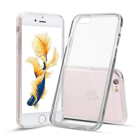 For iPhone 6s, Shamo's Clear Case [Shock Absorption] Cover TPU Rubber Gel [Anti Scratch] Transparent Clear Back, Soft Silicone, Screen Raised Lip Protection, Impact Resistant, More Grip, iPhone (Best Clear Iphone 6 Case)