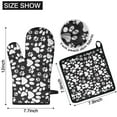 thumbnail image 6 of Black Paw Kitchen Oven Mitt and Pot Holder Sets 2 Pcs for Baking, Cooking and Grilling, Heat Resistant Up To 392 °F, 6 of 7