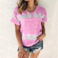 thumbnail image 3 of Birdeem T-Shirt Mode Imprimé pour Femmes Manches Courtes Blouse Col Rond Hauts Décontractés, 3 of 12