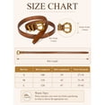 thumbnail image 3 of Punplita Women’s Black Belt, PU Leather Gold Buckle Belt for Jeans Pants Dresses, 3 of 5