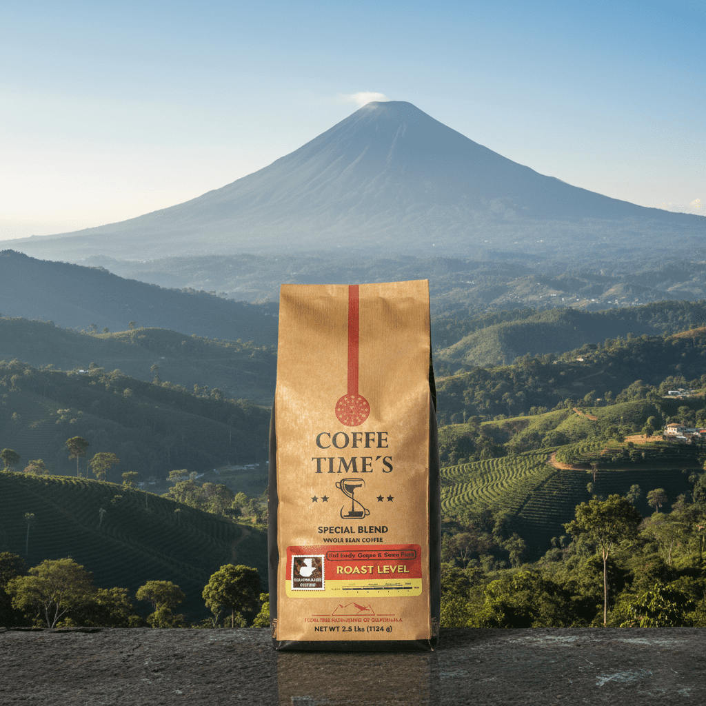Coffe Times, Medium Roast Whole Bean Coffee - Special Blend 2.5 Pounds bag, Full Body,  Mild Acidity, Coffee With Flavor Notes of  Grapes and Stone Fruits