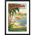 thumbnail image 2 of Art.com Fort Lauderdale, Florida Giclee Print by Kerne Erickson, Black Frame Wall Art, 17" x 23", 2 of 4