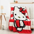 thumbnail image 2 of Hello Kitty Waving Stripes Silk Touch Throw Blanket, 2 of 6