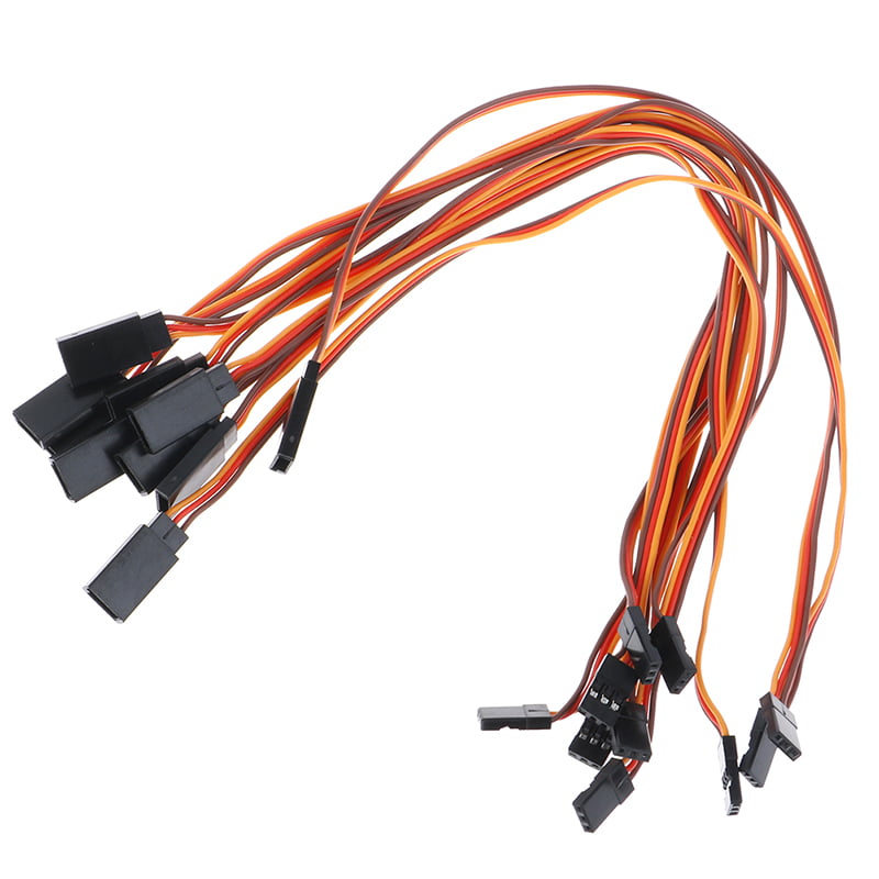10Pcs Servo Extension Lead Wire Cable For RC Futaba JR Male to Female Connector 