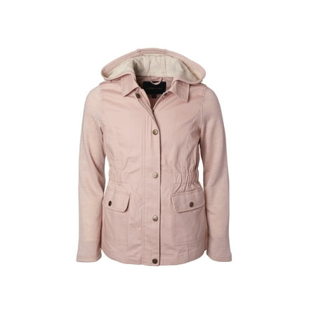 Limited Too Metallic sleeve cotton twill anorak jacket (big girls)