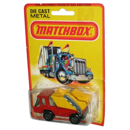 Matchbox Lesney (1978) Vintage Yellow & Red Skip Truck No. 37 - (Damaged Packaging)