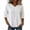 White, variant on Tops for Women 3/4 Sleeve Shirt Boho Embroidered Tunic Top Vintage Medieval Shirt Blouse Casual Tops Peasant Blouse V Neck Shirts Bohemian Casual Tunic Cute Tops