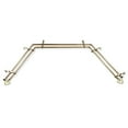 thumbnail image 2 of Alwin 13/16" Double Bay Window curtain rod Adjustable 20"-36", 38"-72" - Antique Brass,(ABay-21-4D), 2 of 4