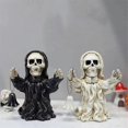 thumbnail image 5 of Headband Skull Decoration Skeleton Figurines Cool Statue Skull Halloween Skull Horrible Ornaments for Home Decor C, 5 of 5