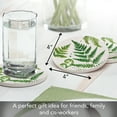 thumbnail image 5 of Thirstystone Ferns 4-Pack Round Absorbent Stone Coasters, 5 of 7