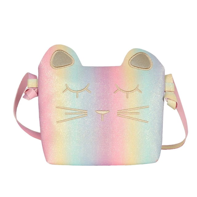 Fresh green Bolso de hombro de cuero de Pu para mujer de moda bordado para bolso de gato bolso informal