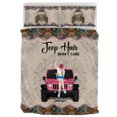 thumbnail image 1 of Custom Personalized Off-Road Girl Quilt Bed Sets - Upto 4 Dogs - Gift Idea For, 1 of 5