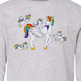 thumbnail image 4 of Inktastic Cute Unicorn Family Long Sleeve Youth T-Shirt, 4 of 5