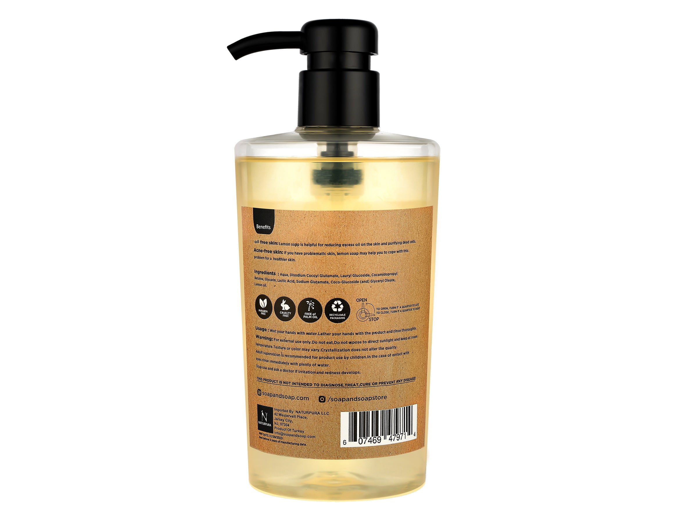 Lemon Liquid Hand Soap 16.9 FL OZ