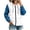 Blue 1, variant on Women Color Block Windbreaker Jacket Lightweight Zip Up Outdoor Waterproof Outerwear with Pockets Trendy Coat (M, Blue)