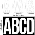 thumbnail image 3 of 159 Pcs Waterproof 6" Large Vinyl Alphabet & Number Stickers - Self-Adhesive for Mailboxes, Windows, Doors, Signs, Vehicles, and More (White, 6 Inch), 3 of 16