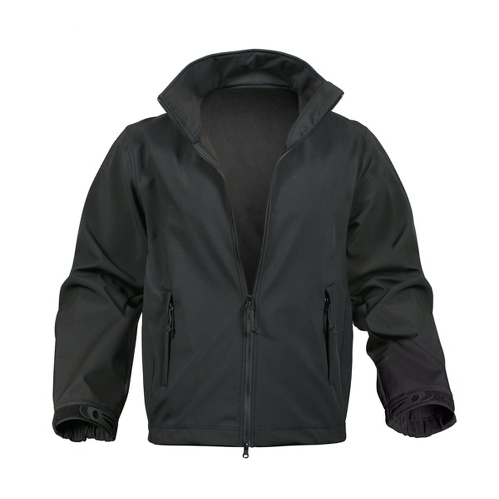 Rothco - Rothco Black Soft Shell Uniform Jacket - 9834 - Small ...