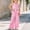 Pink, variant on ITSAME Girls Outfit 2-Piece, Floral Embroidery Ruffle Tank Top and Loose Pants Summer Fashion Casual Set Pink Size 5-6T