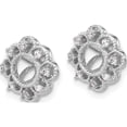 thumbnail image 2 of 14K White Gold Fancy Diamond Earring Jackets (10 X 10) Made In India ejm5329-010-wa, 2 of 5