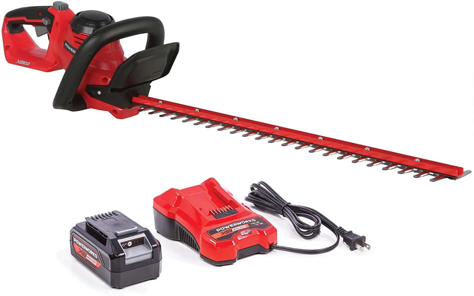 2Ah Battery and Charger Included HTP302 POWERWORKS XB 40V 24-Inch Cordless Hedge Trimmer 