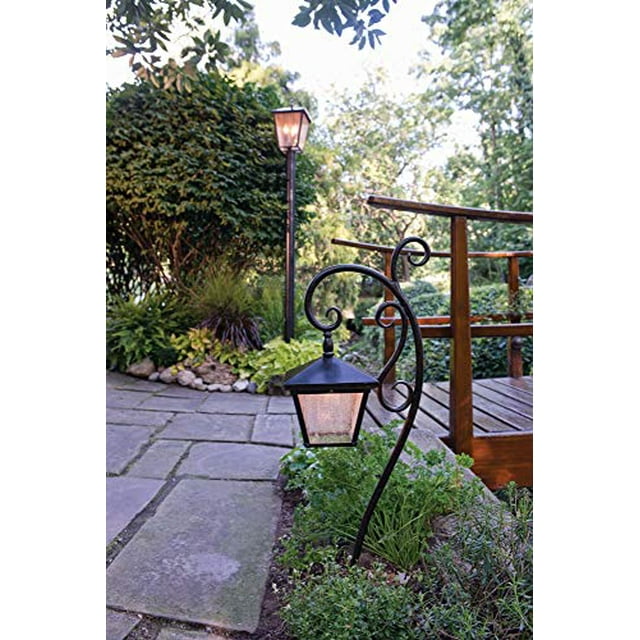 Trellis Collection Hinkley Trois Lumières Grand Support de Poteau Extérieur, Zinc Vieilli