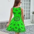 thumbnail image 6 of Classic Paisley Bandana, Neon Green, Purple And Black Sundress Sleeveless Dress Summer Women Clothes Dress for Women Dresses, 6 of 7