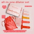 Bodyotics Heatable Vaginal Dilators Set of 5 Silicone Pelvic Floor Dilators & Carrying Pouch